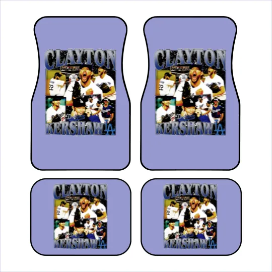 Discover Clayton Kershaw Vintage Car Mats