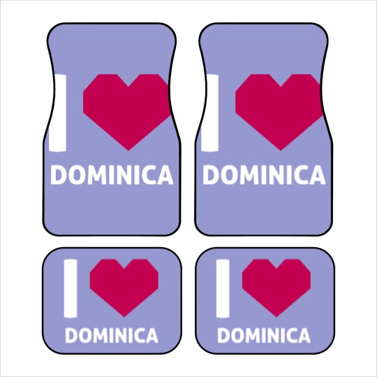 Discover I Love Dominica Car Mats