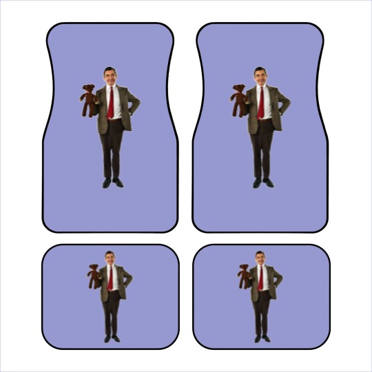 Discover Mr Bean, Funny Mr Bean with Teddy Bear Car Mats