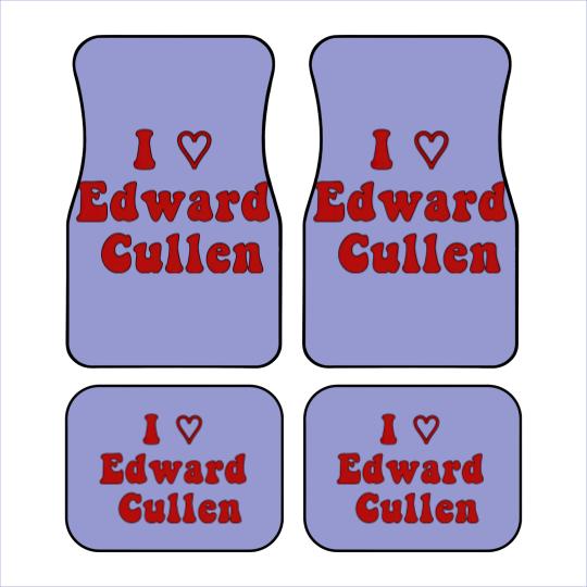 Discover I Love Edward Cullen - Twilight - Car Mats