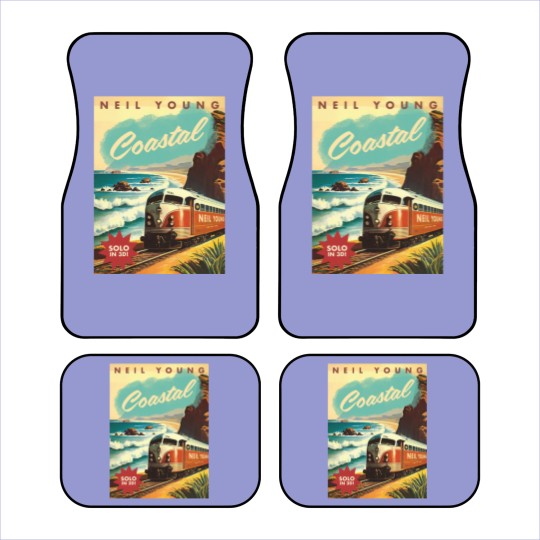 Discover Neil Young Coastal 2023 Tour Car Mats, Neil Young Car Mats, Neil Young Tour Poster Car Mats