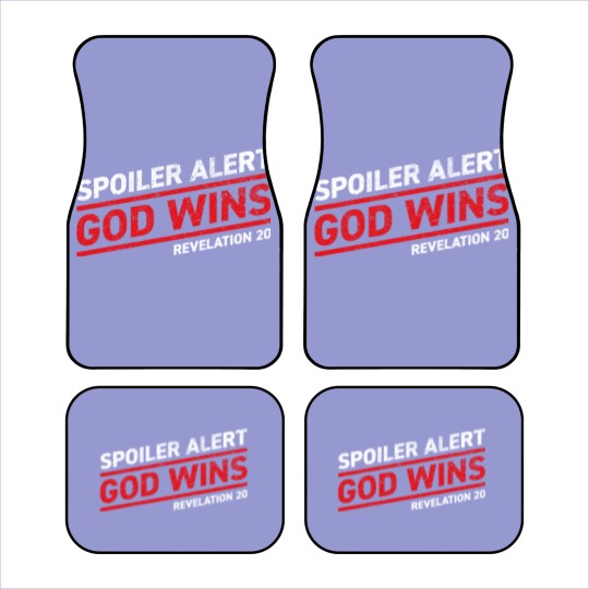 Discover Spoiler Alert - God Wins - Bible - Car Mats