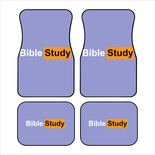 Discover Bible Study Hub Logo Funny Sarcastic Adult Humor Car Mats