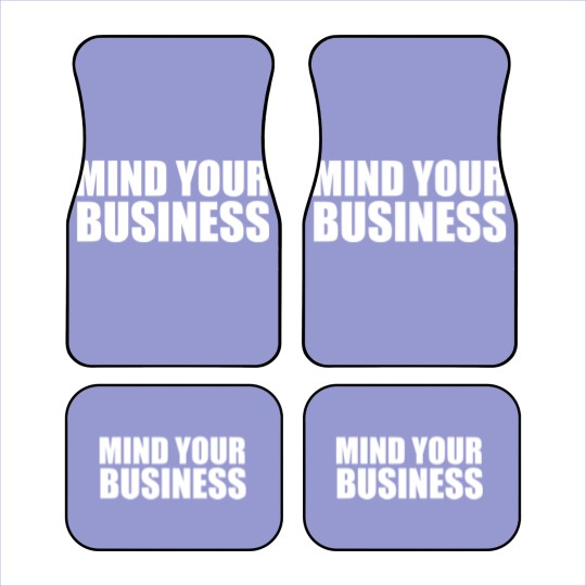 Discover mind your business Car Mats