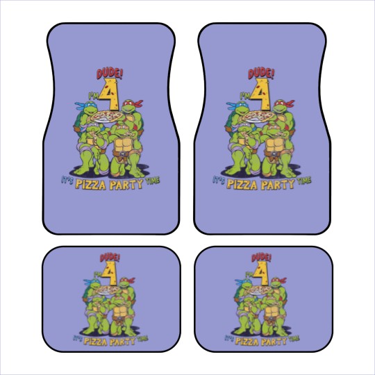 Discover Teenage Mutant Ninja Turtles I'm 4 Dude Pizza Birthday Party | Essential Car Mats