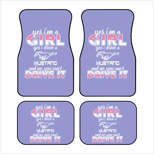 Discover Mustang - I'm a girl who drives a mustang t - sh Car Mats