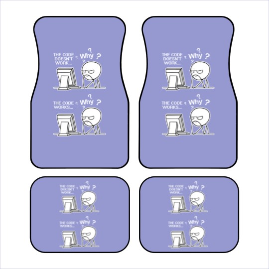 Discover Funny Programmer Code Works Why Meme Car Mats