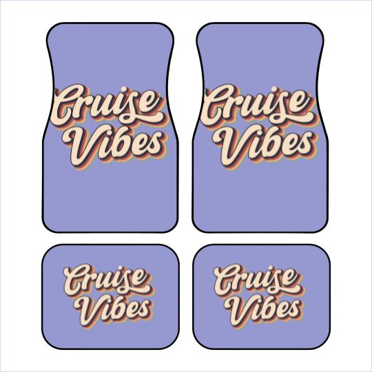Discover Cruise Vibes Car Mats, Friends Summer Vacation Group Gift Car Mats, Cruise Car Mats