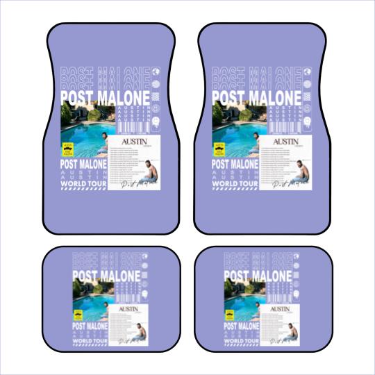 Discover Post Malone Rap Car Mats, Vintage Posty Car Mats