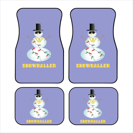 Discover Snowballer Snowman Baller Car Mats