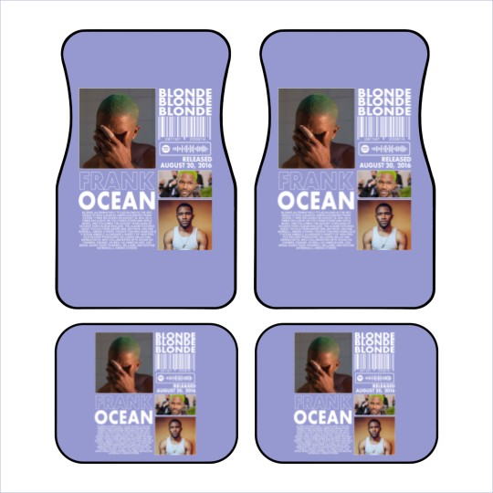 Discover Frank Ocean Rap Car Mats, Blonde Album Merch Vintage Rapper Hiphop