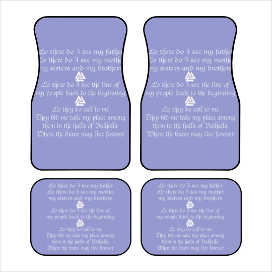 Discover Viking Prayer Lo There Do I See © Car Mats