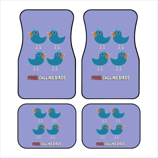 Discover Four Calling Birds Song 12 Days Christmas Car Mats