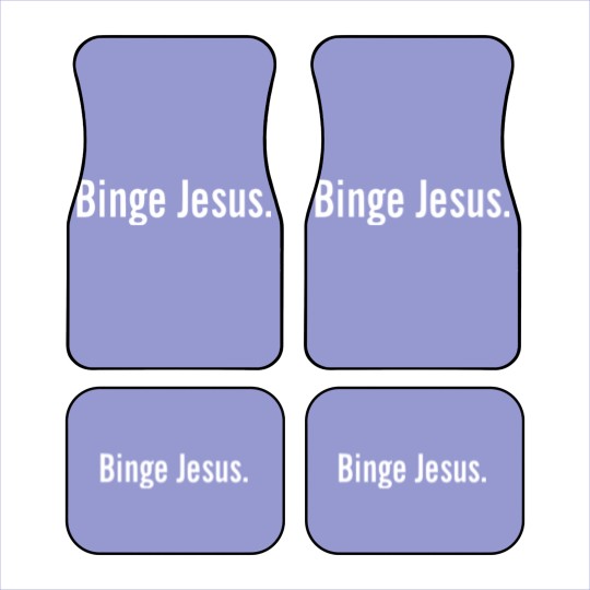Discover binge jesus Car Mats 2 Car Mats