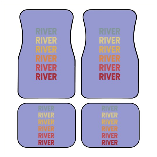 Discover River Name Vintage Retro Gift Called River - River - Car Mats