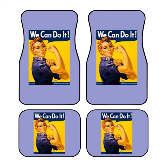 Discover We Can Do It! Rosie the Riveter Vintage WW2 Car Mats