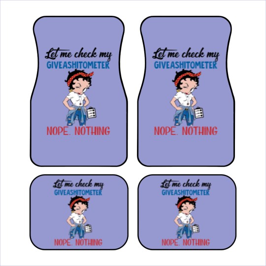 Discover Betty Boop Let Me Check My Giveashitometer Nope Nothing Vintage Car Mats