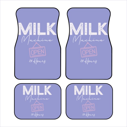 Discover Milk Machine Open 24 Hours Funny Breastfeeding New Mom Life Car Mats