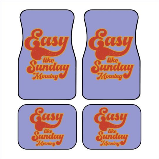 Discover Easy Like Sunday Morning Unisex Car Mats, Inspired by Lionel Richie