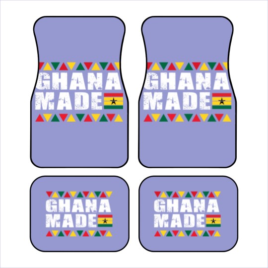 Discover Ghana Made Black Star Country Flag Car Mats
