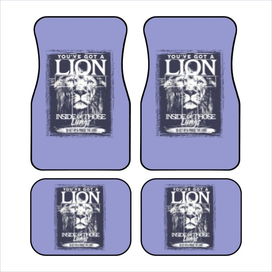 Discover Lion In Those Lungs Christian Car Mats, Christian Faith Car Mats, Gratitude Brandon Lake Car Mats
