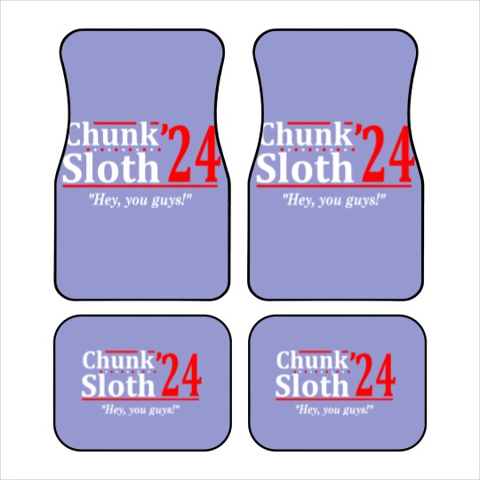 Discover Chunk and Sloth '24 - election funny 80s retro humor Car Mats