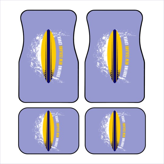 Discover Surfing New Zealand Lover Car Mats