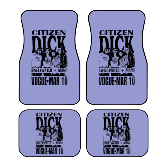 Discover Faded Citizen D i c k Concert Flyer Car Mats