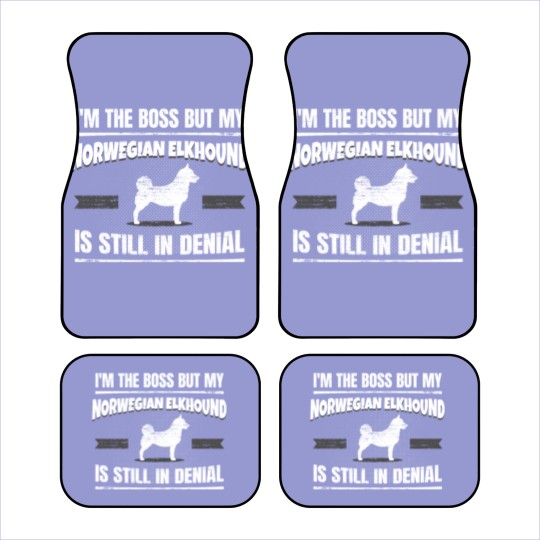 Discover Norwegian Elkhound Doggie School Dog Trainer Gag Car Mats