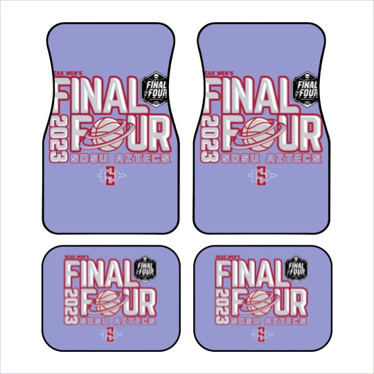 Discover San Diego State Aztecs Final Four Basketball Dunk Black Car Mats