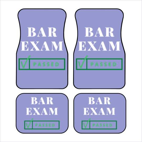 Discover BAR EXAM PASSED! Car Mats