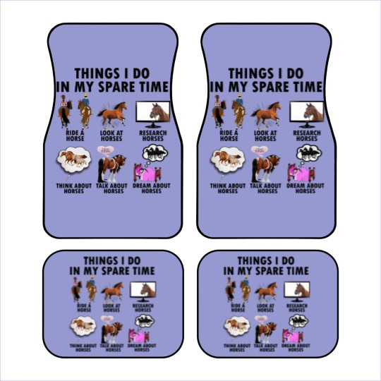 Discover Horse Lover Car Mats | Gift For Horse Lover | Things I Do In Spare Time Car Mats