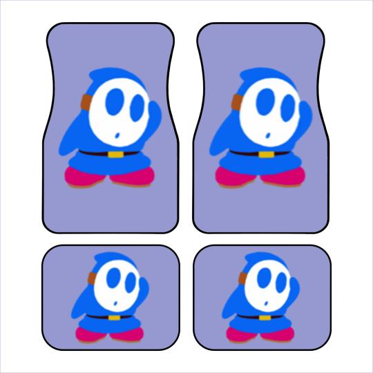 Discover Blue Shy Guy Car Mats