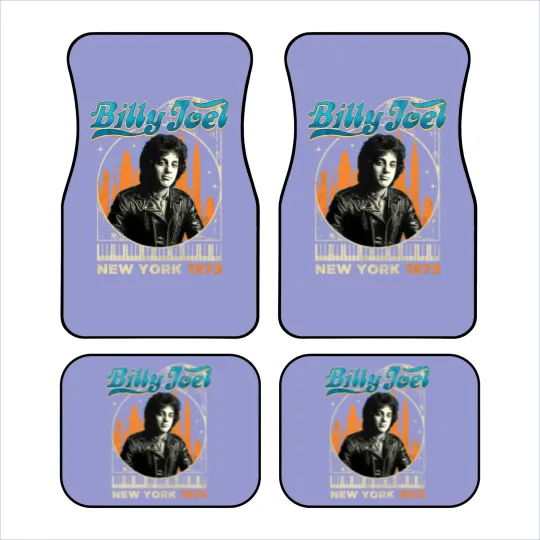 Discover Billy Joel New York 1973 Car Mats, Gift For Billy Joel Fans
