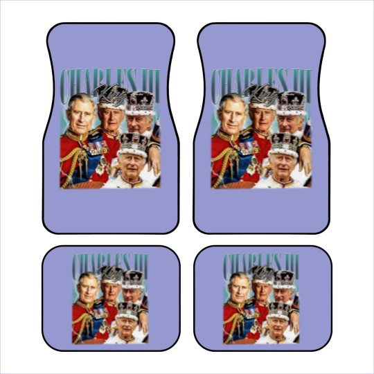 Discover Limited King Charles III Vintage Car Mats
