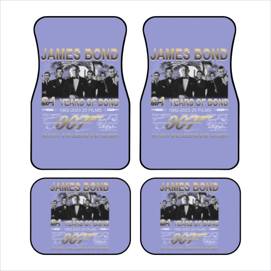 Discover James Bond Vintage Car Mats, James Bond 007 61th Anniversary Car Mats, James Bond Car Mats
