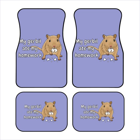 Discover Gerbil Ate My Homework Car Mats