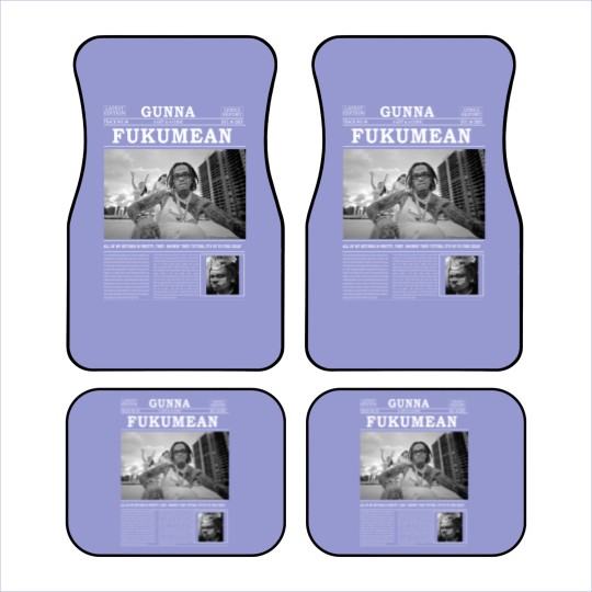 Discover Gunna Car Mats, Gunna Fukumean Car Mats