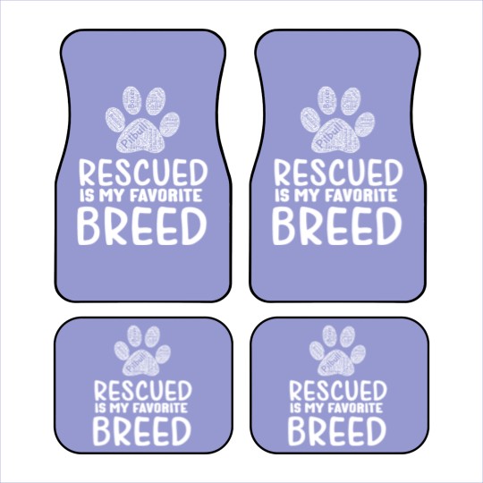 Discover rescued dog breed gift Car Mats