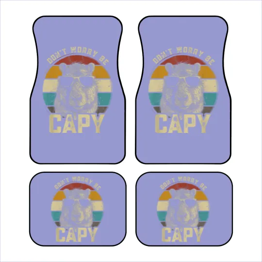 Discover Capybara Dont Be Worry Be Capy funny animal Capybara Lover Car Mats