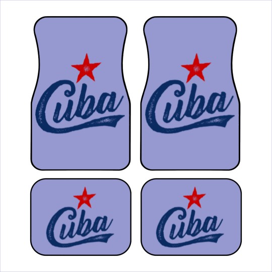 Discover CUBA OLDSCHOOL STAMPED VINTAGE Car Mats
