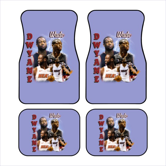 Discover Dwyane Wade Vintage Car Mats, Vintage 90s Graphic Style Dwyane Wade Car Mats