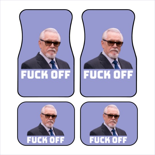 Discover Logan Roy F**k off Car Mats | Succession | Waystar Royco | Logan Roy | Succession Car Mats