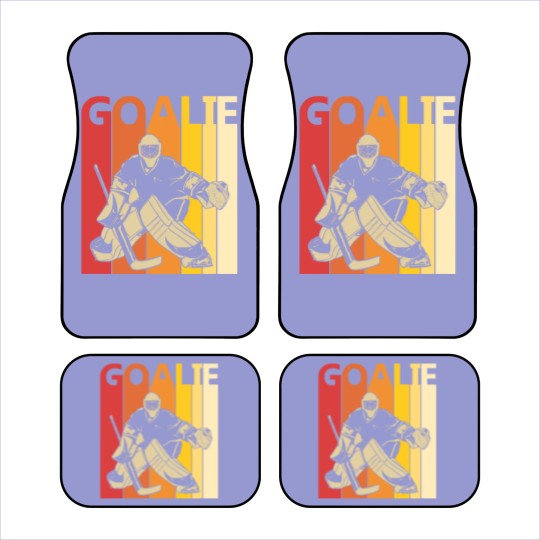Discover Hockey Goalie T- Car Mats Vintage Hockey Goalie T- Car Mats Car Mats