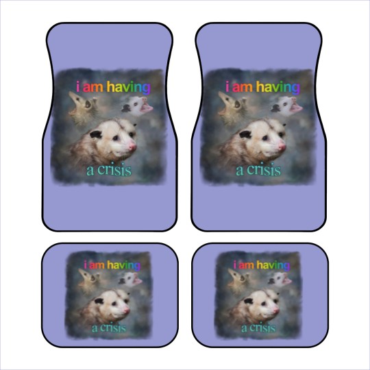 Discover I am having a crisis possum word art Classic Car Mats