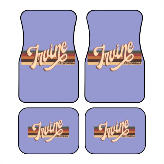 Discover Irvine California Retro Vintage 70s 80s Clothing - Irvine California - Car Mats