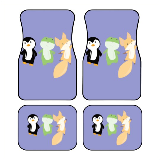 Discover Penguin frog fox cute animals for kids animal fun Car Mats