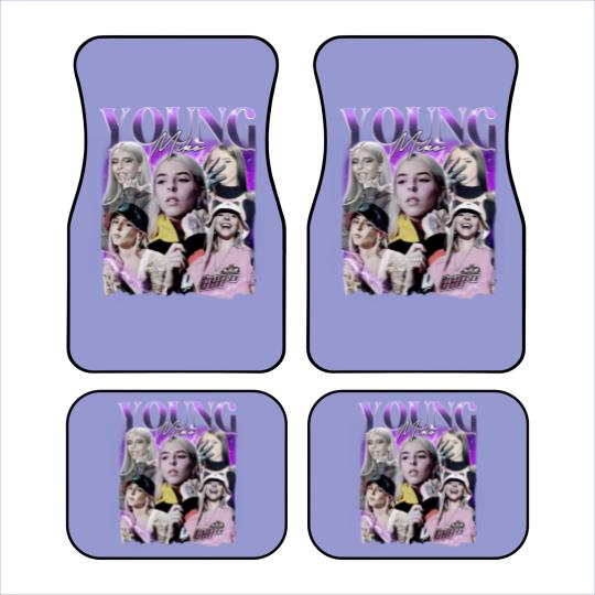 Discover Young Miko Rap Car Mats, Baby Miko Trap Kitty Vintage 90s Style Car Mats