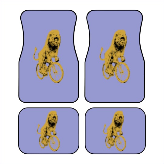 Discover Bicycling Lion Car Mats - Screen Printed Unisex Car Mats, Lion Car Mats, Lion Lovers, Bike Car Mats, Alternative Apparel, Dark Cycle Clothing
