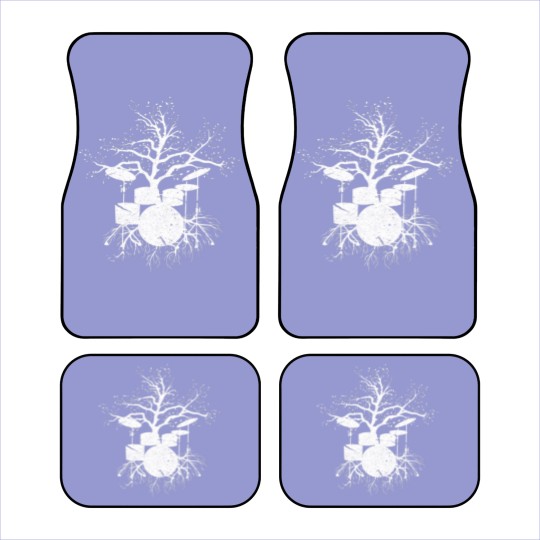 Discover Drumming Drummer Drumset Tree Drums Player Distres Car Mats